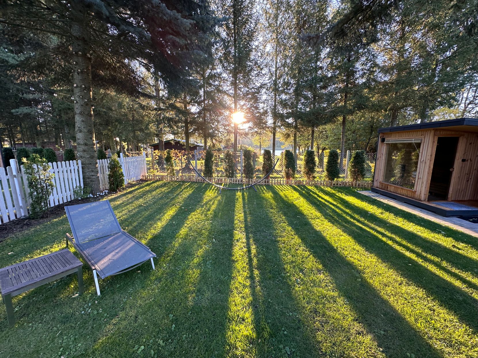 Widok na domki Gaia Mazury
